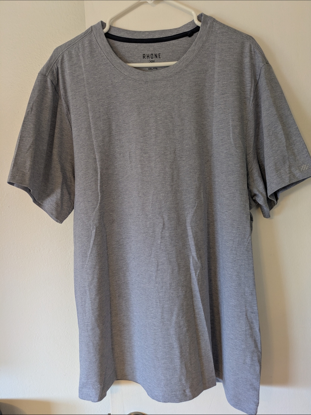RHONE Heather Light Gray Short Sleeve Crew Tee- XXL (NWOT)